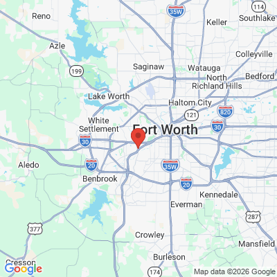 Map to  office in Fort Worth, TX