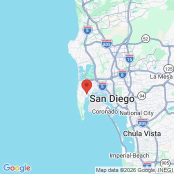 Map to Point Loma Comprehensive Dental office in San Diego, CA