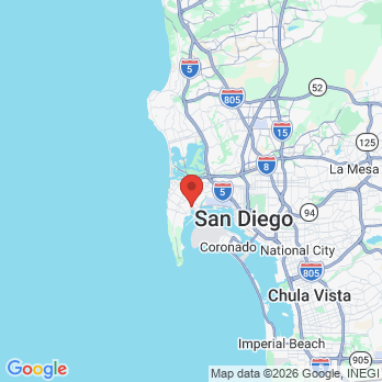 Map to Louis Paulerio DDS office in San Diego, CA