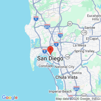 Map to Rachelle T Flores DMD Inc office in San Diego, CA