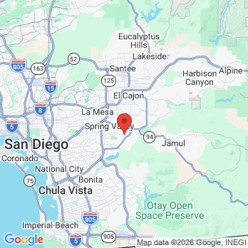 Map to Eiad Haddad DDS Inc office in Spring Valley, CA