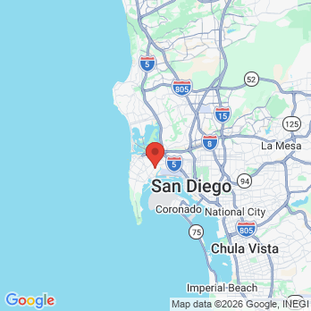 Map to Omni Dental office in San Diego, CA
