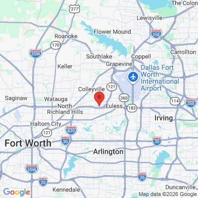 Map to  office in Bedford, TX