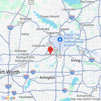 Map to  office in Euless, TX