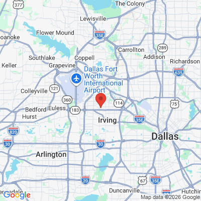 Map to  office in Irving, TX