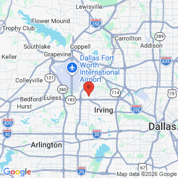 Map to Kudo Care Dental  office in Irving, TX