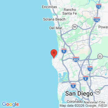 Map to La Jolla Implant and Cosmetic Dentistry  office in La Jolla, CA