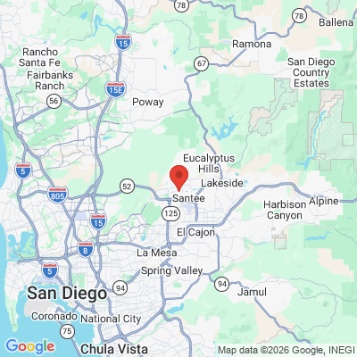 Map to  office in Santee, CA