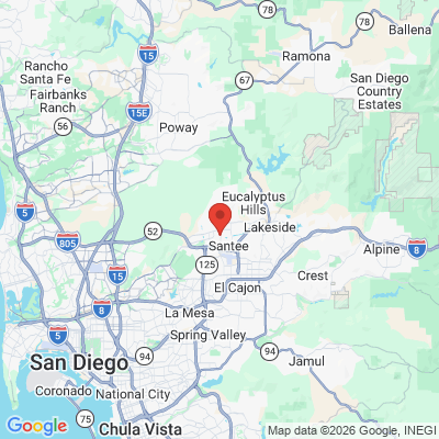 Map to  office in Santee, CA