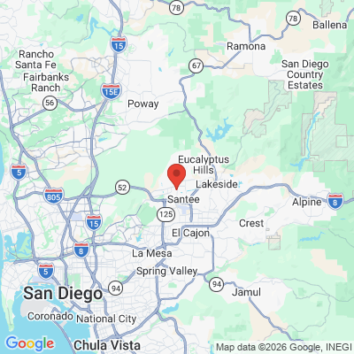Map to  office in Santee, CA