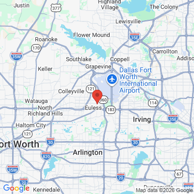 Map to  office in Euless, TX