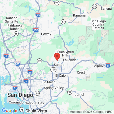 Map to  office in Santee, CA