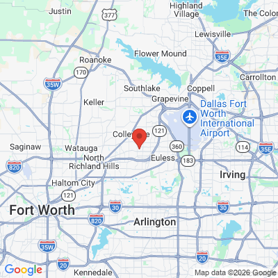 Map to  office in Bedford, TX