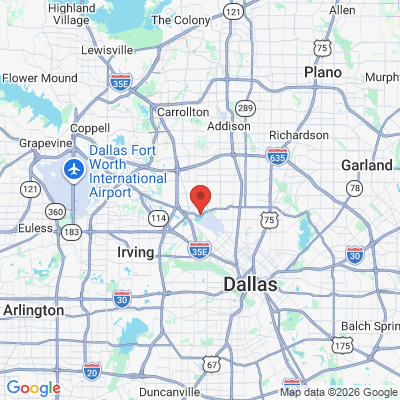 Map to Dental Republic Bachman office in Dallas, TX