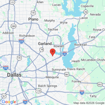 Map to  office in Garland, TX