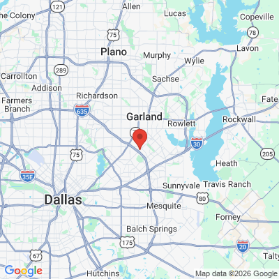 Map to  office in Garland, TX