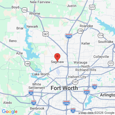 Map to  office in Saginaw, TX