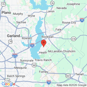 Map to Reflection Dental Group office in Heath, TX
