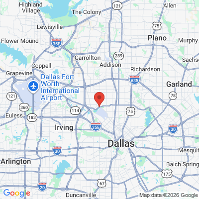 Map to  office in Dallas, TX