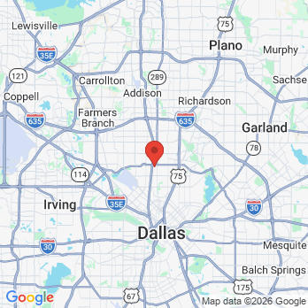 Map to William P. Huckin, DDS office in Dallas, TX