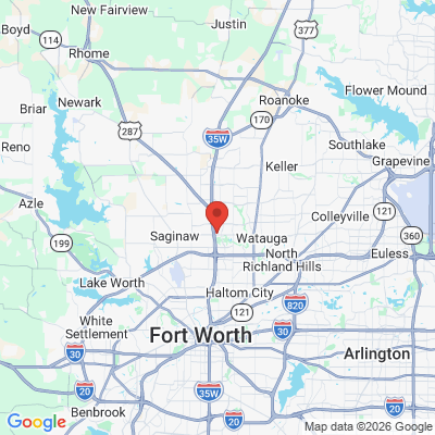 Map to LifeCycle Dental Resource. Inc office in Fort Worth, TX