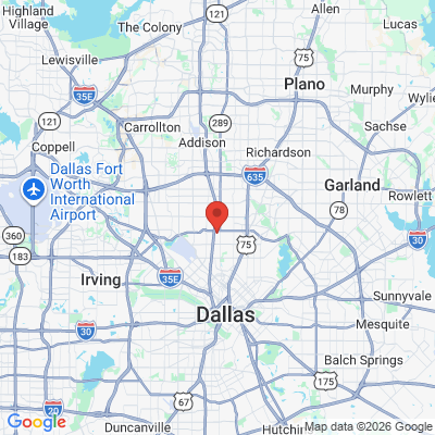 Map to  office in Dallas, TX