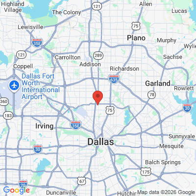 Map to  office in Dallas, TX