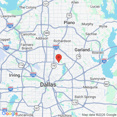 Map to  office in Dallas, TX