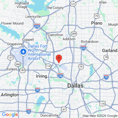 Map to  office in Dallas, TX