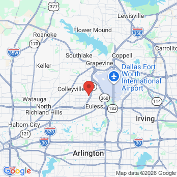Map to Nirvana Dental  office in Bedford, TX