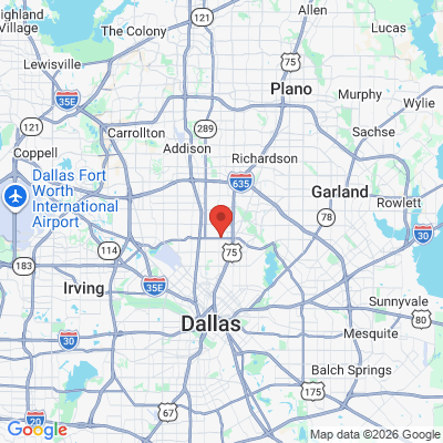 Map to  office in Dallas, TX
