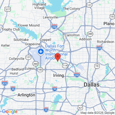 Map to  office in Irving, TX