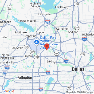 Map to  office in Irving, TX