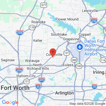 Map to Graham T. Egger DDS PC office in Colleyville, TX