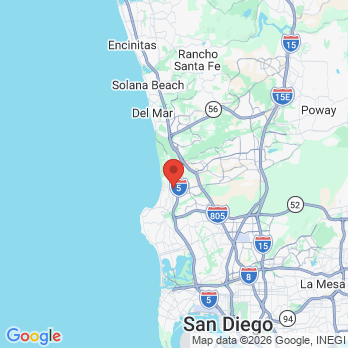 Map to Orthoalexander office in La Jolla, CA