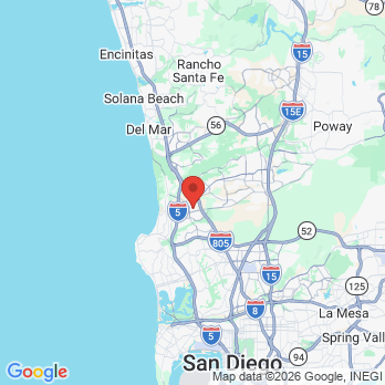 Map to Dr. Kiyan Mehdizadeh office in San Diego, CA