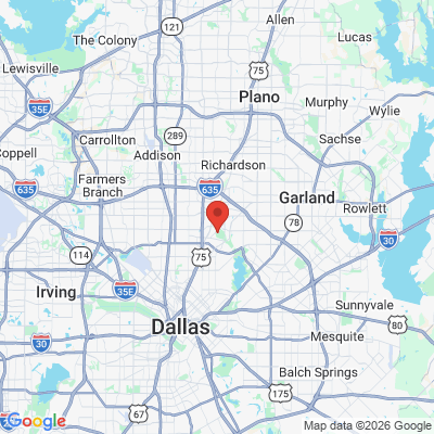 Map to  office in Dallas, TX