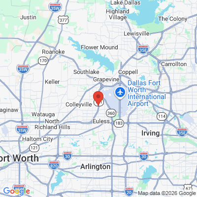 Map to  office in Euless, TX