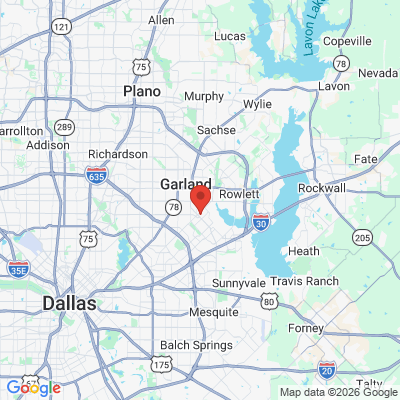 Map to  office in Garland, TX