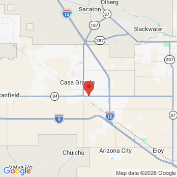 Map to Grande Smiless office in Casa Grande, AZ