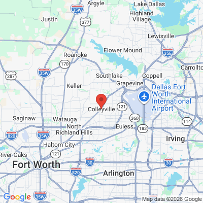 Map to  office in Colleyville, TX