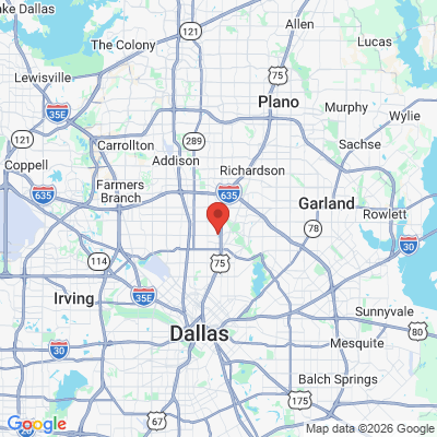 Map to  office in Dallas, TX