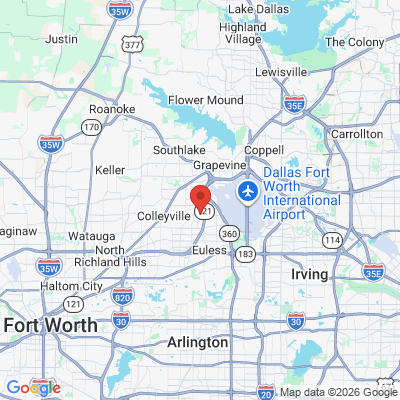 Map to  office in Colleyville, TX