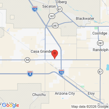 Map to Sun Life Family Health  office in Casa Grande, AZ