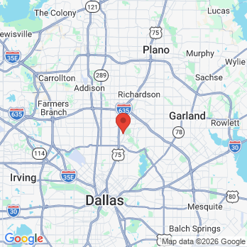 Map to Palmer Mark a DDS office in Dallas, TX