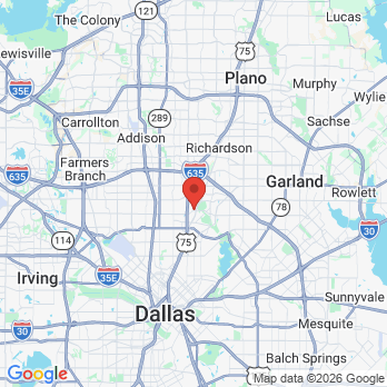 Map to myKIDSdds office in Dallas, TX