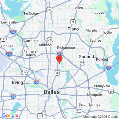 Map to  office in Dallas, TX
