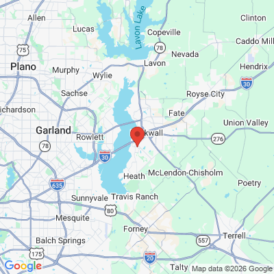 Map to  office in Rockwall, TX