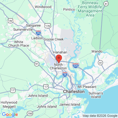 Map to  office in North Charleston, SC