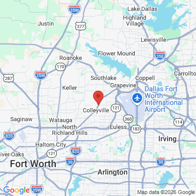 Map to  office in Colleyville, TX